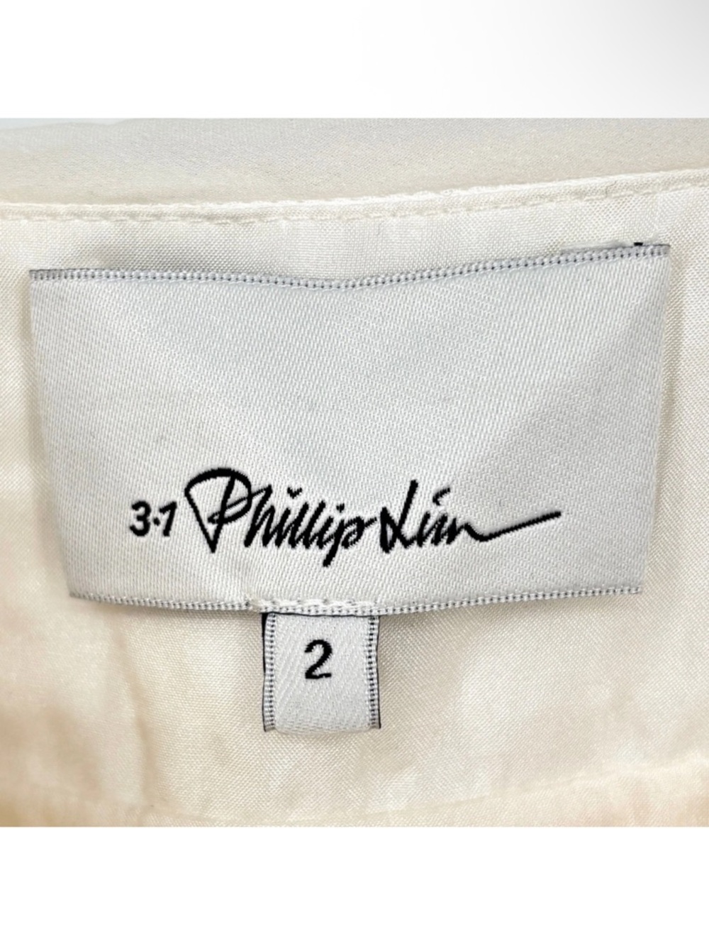 3.1 Phillip Lim Ivory and Cream Mixed-Texture Midi Dress - Picture 3 of 16